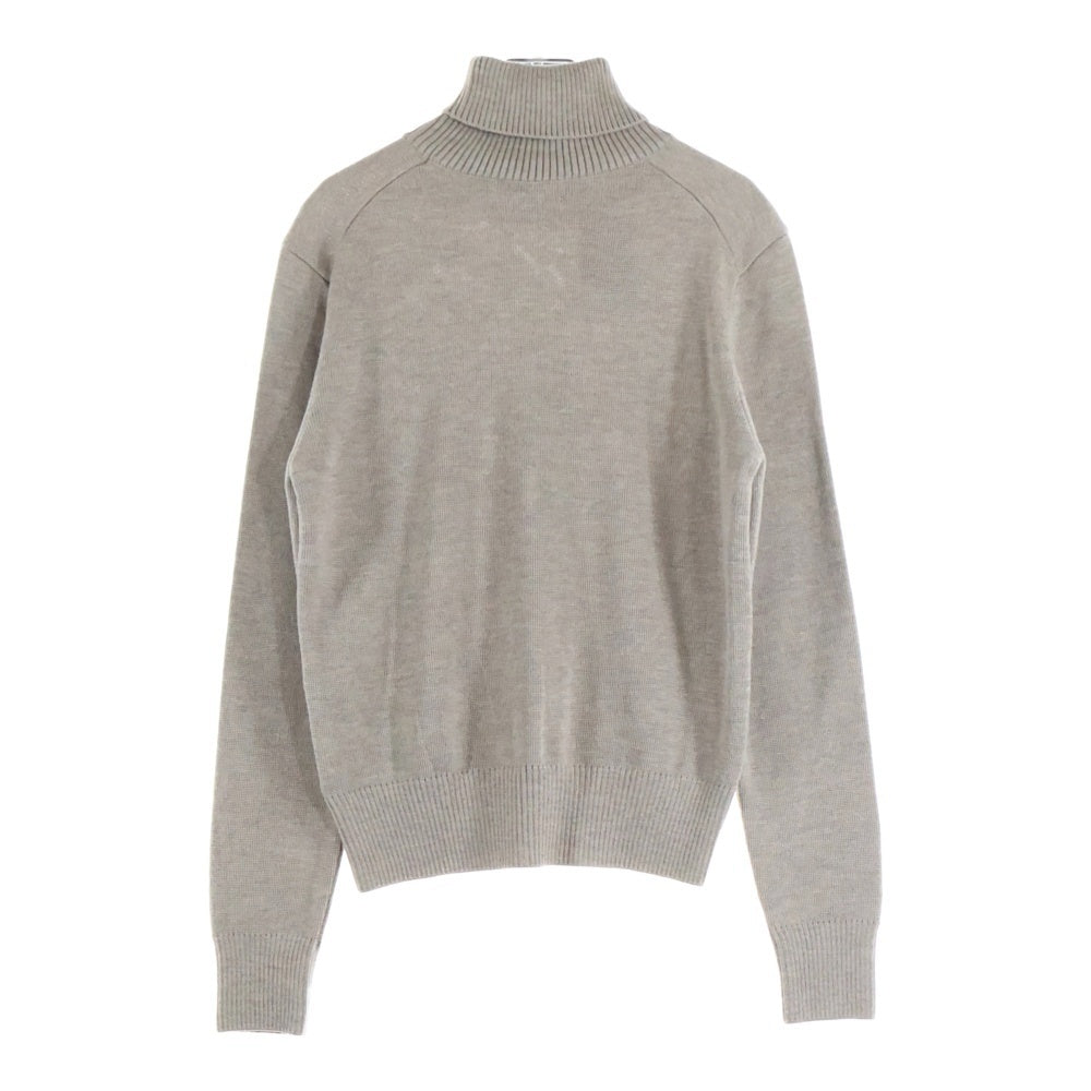 AmiParis アミパリス ベージュ×白 ニットセーターカーディガン男女兼用 AmiParis アミパリス ベージュ×白 ニットセーター ロゴ  男女兼用 AMIPARIS アミパリス タートルネックセーター 刺繍 ベージュ ( AMI PARIS アミパリスベージュ ハイネックセーター