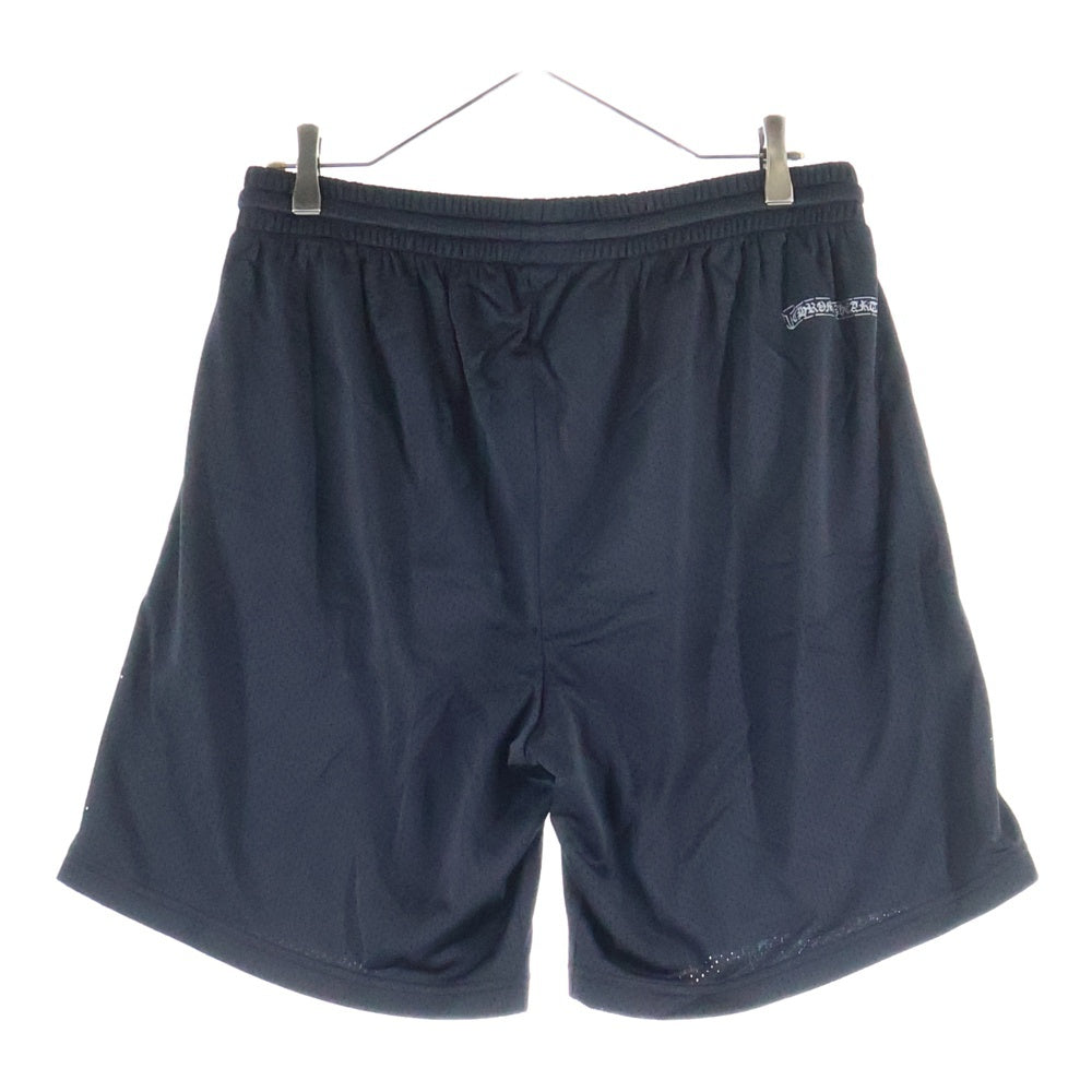 CHROME HEARTS メッシュ ショートパンツ ブラック CHROME HEARTS(クロムハーツ) MESH VARSITY SHORTS CHプリントメッシュ