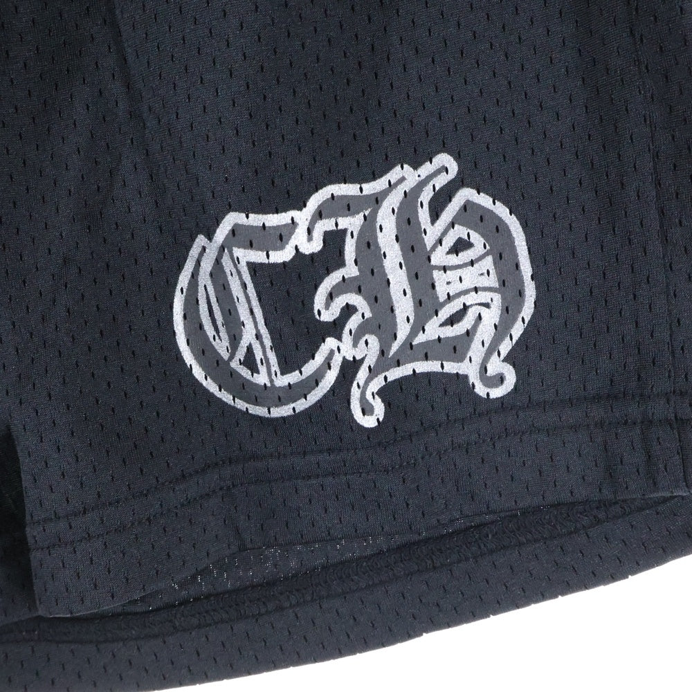 CHROME HEARTS(クロムハーツ) MESH VARSITY SHORTS CHプリントメッシュハーフパンツ ブラック