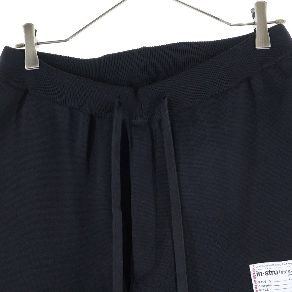 MIHARA YASUHIRO(ミハラヤスヒロ) 24AW MILAN RIB EASY PANTS ミラノリブイージーパンツ I13PT025 ブラック