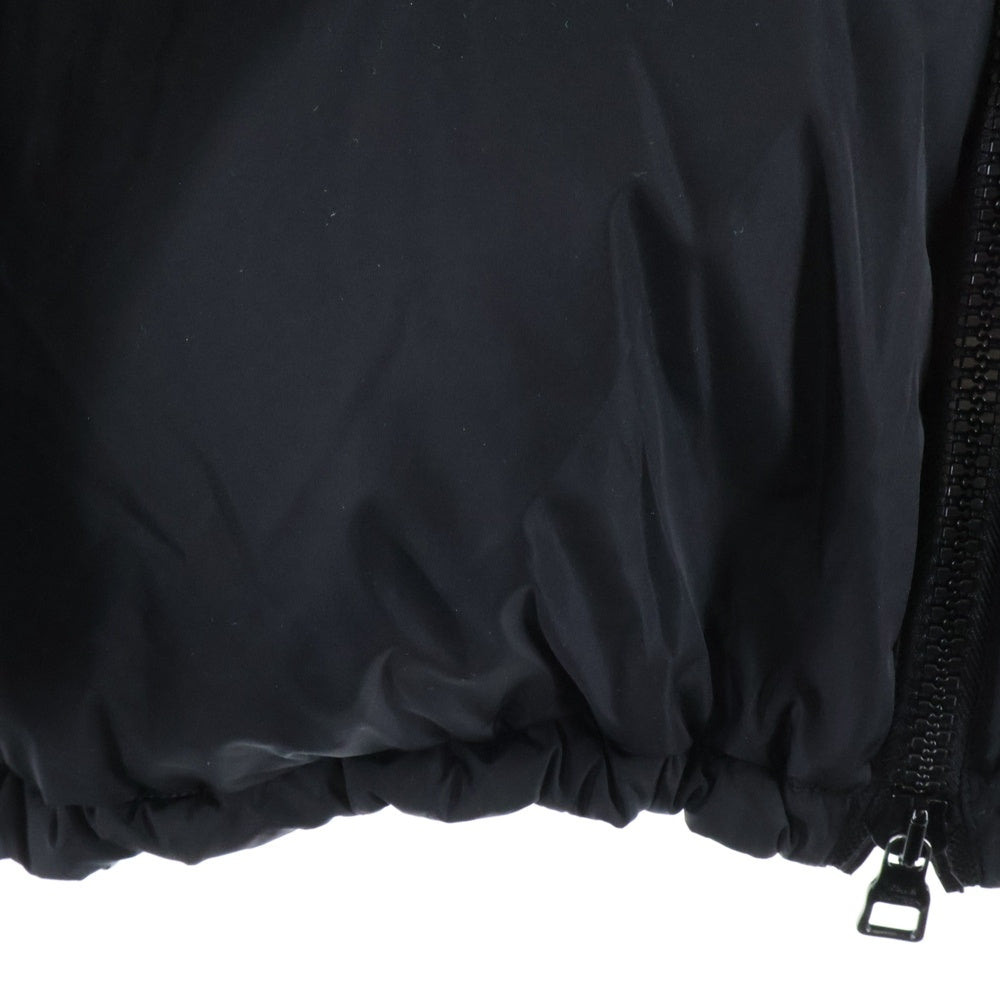 LOUIS VUITTON(ルイヴィトン) モノグラムラムレザー切り替え オーバーサイズパッファージップアップ ダウンジャケット HPB80ERSC ブラック