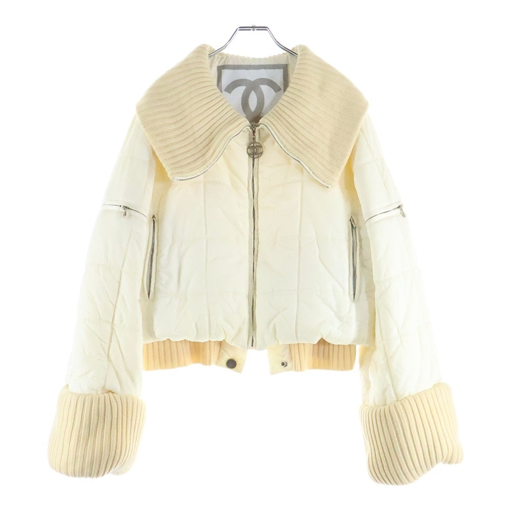 CHANEL(シャネル) 00AW 2WAY スポーツライン ココマーク 中綿ジャケット アイボリー P16398W02678 レディース