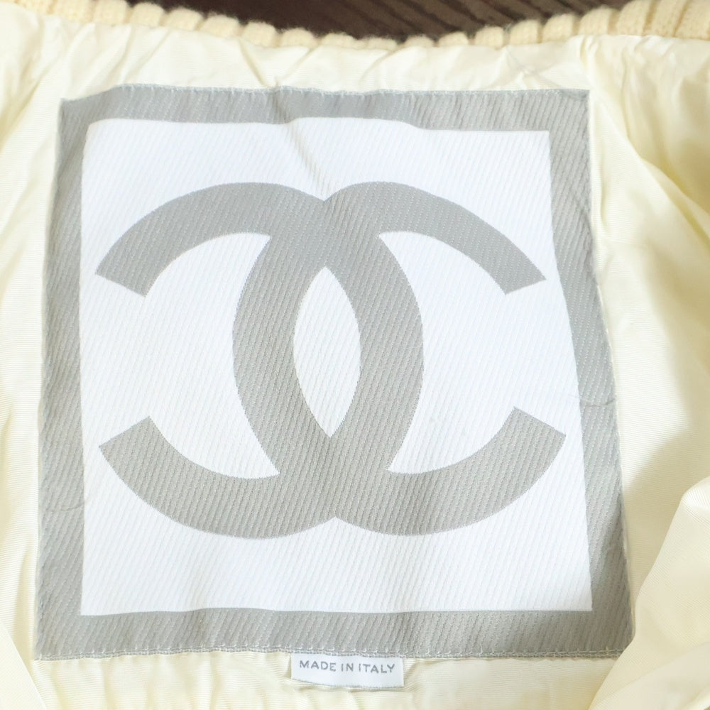 CHANEL(シャネル) 00AW 2WAY スポーツライン ココマーク 中綿ジャケット アイボリー P16398W02678 レディース