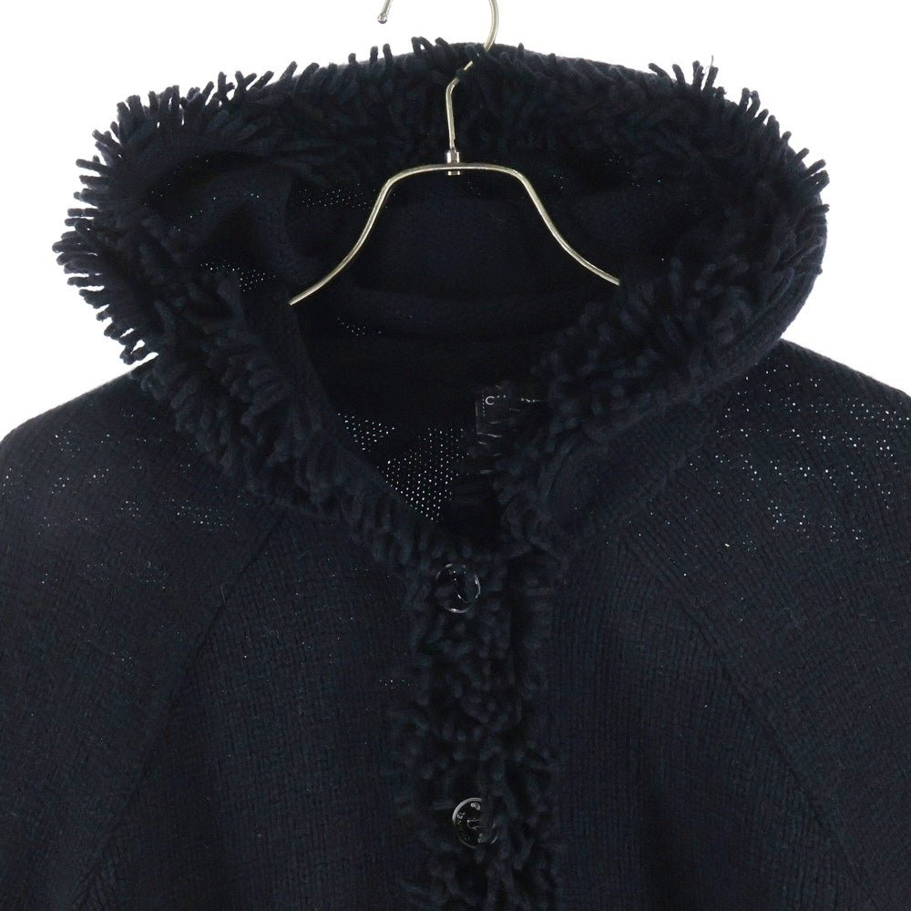 CHANEL(シャネル) 07AW フリンジ付き カシミヤニットカーディガン ブラック P31825K00556 ブラック レディース