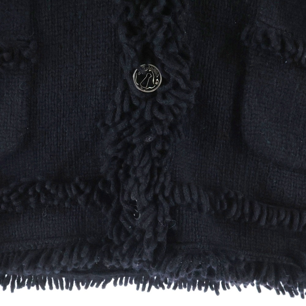 CHANEL(シャネル) 07AW フリンジ付き カシミヤニットカーディガン ブラック P31825K00556 ブラック レディース
