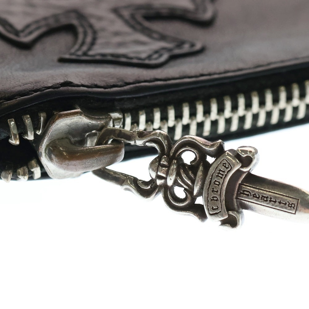 CHROME HEARTS(クロムハーツ) ZPR CHG WRISTLET ストラップ付きチェンジパース財布 ブラック