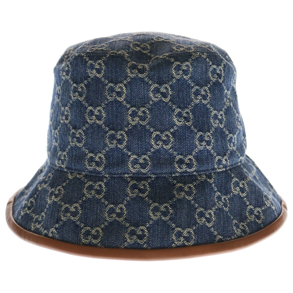 GUCCI(グッチ) GGキャンバス デニム バケットハット 帽子 インディゴ
