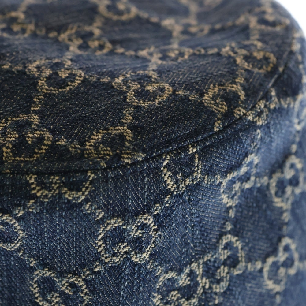 GUCCI(グッチ) GGキャンバス デニム バケットハット 帽子 インディゴ