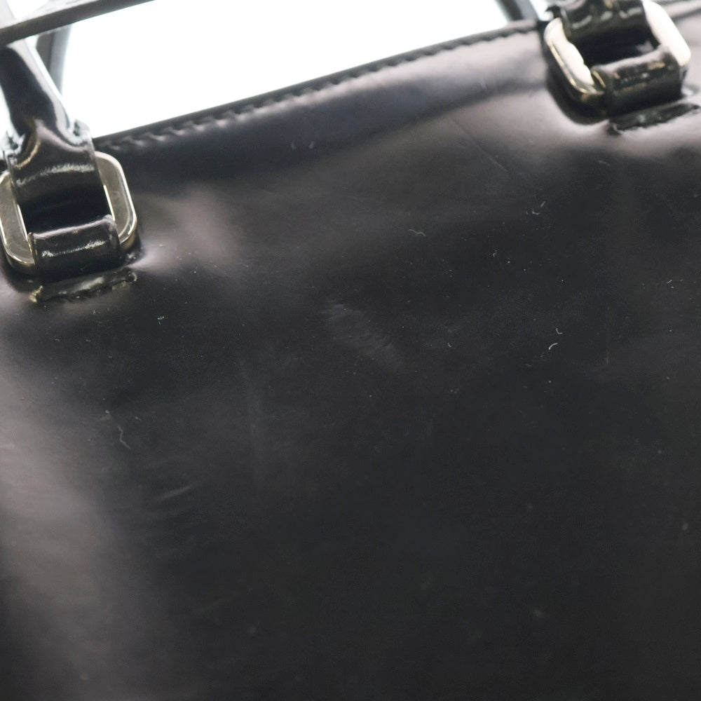 PRADA(プラダ) 2WAY ブラッシュドレザー ハンドバッグ ショルダーバッグ 1BA331 ブラック レディース