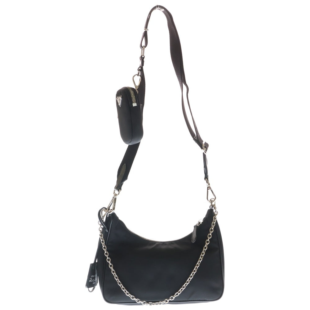 PRADA(プラダ) Re-Edition 2005 Re-Nylon 1BH204 リエディション リナイロン テスートサフィアーノ ブラック ハンドバッグ