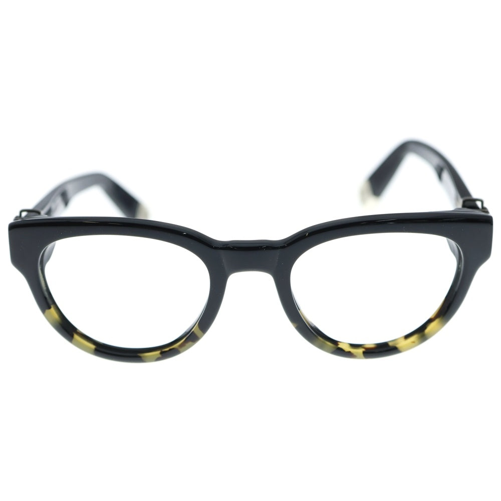 CHROME HEARTS(クロムハーツ) KAY GULLS CHプラステンプル ウエリントン アイウェア 眼鏡 ブラック/ブラウン