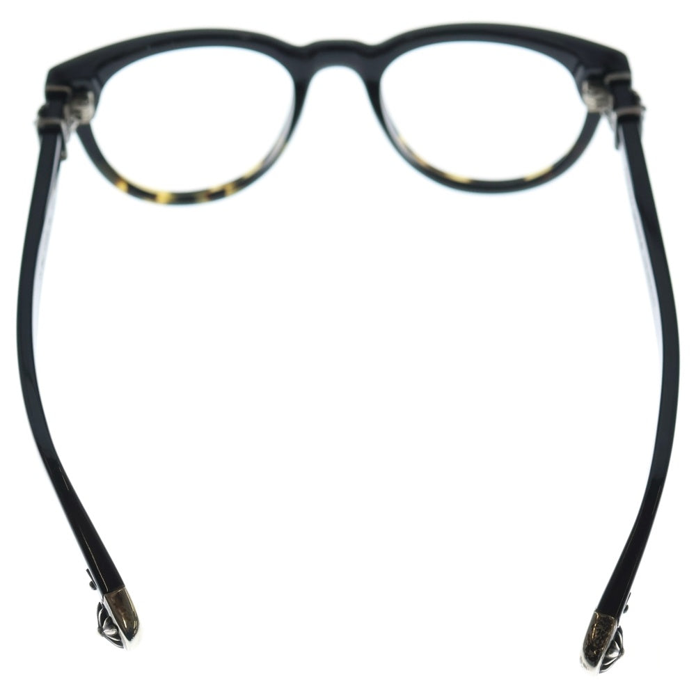 CHROME HEARTS(クロムハーツ) KAY GULLS CHプラステンプル ウエリントン アイウェア 眼鏡 ブラック/ブラウン