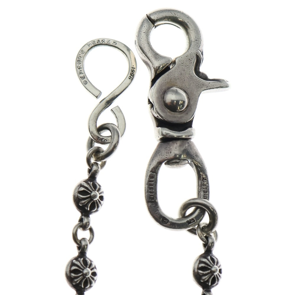 CHROME HEARTS(クロムハーツ) 1BALL LONG-S/1クリップロング#1クロスボール ウォレットチェーン シルバー BCA384