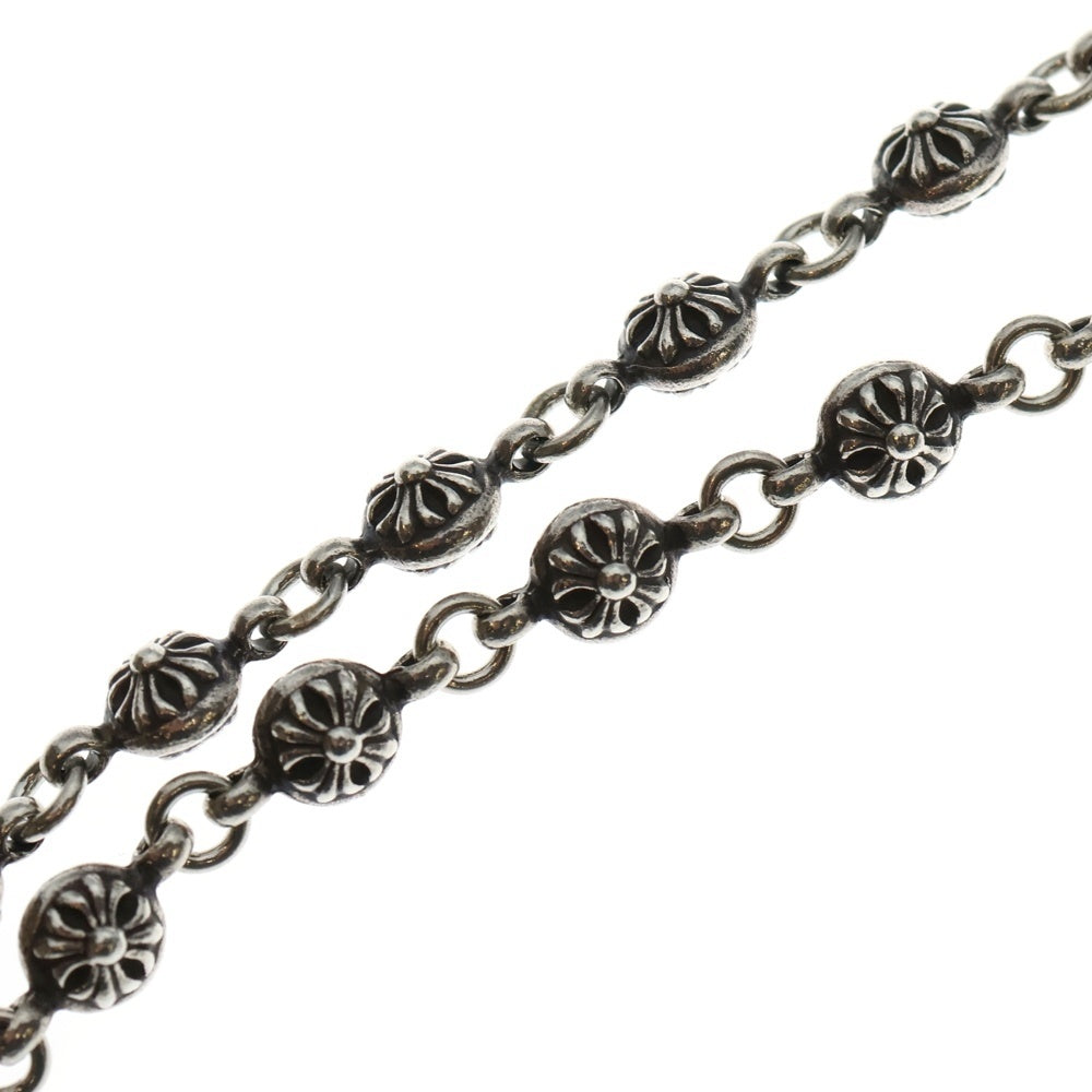 CHROME HEARTS(クロムハーツ) 1BALL LONG-S/1クリップロング#1クロスボール ウォレットチェーン シルバー BCA384