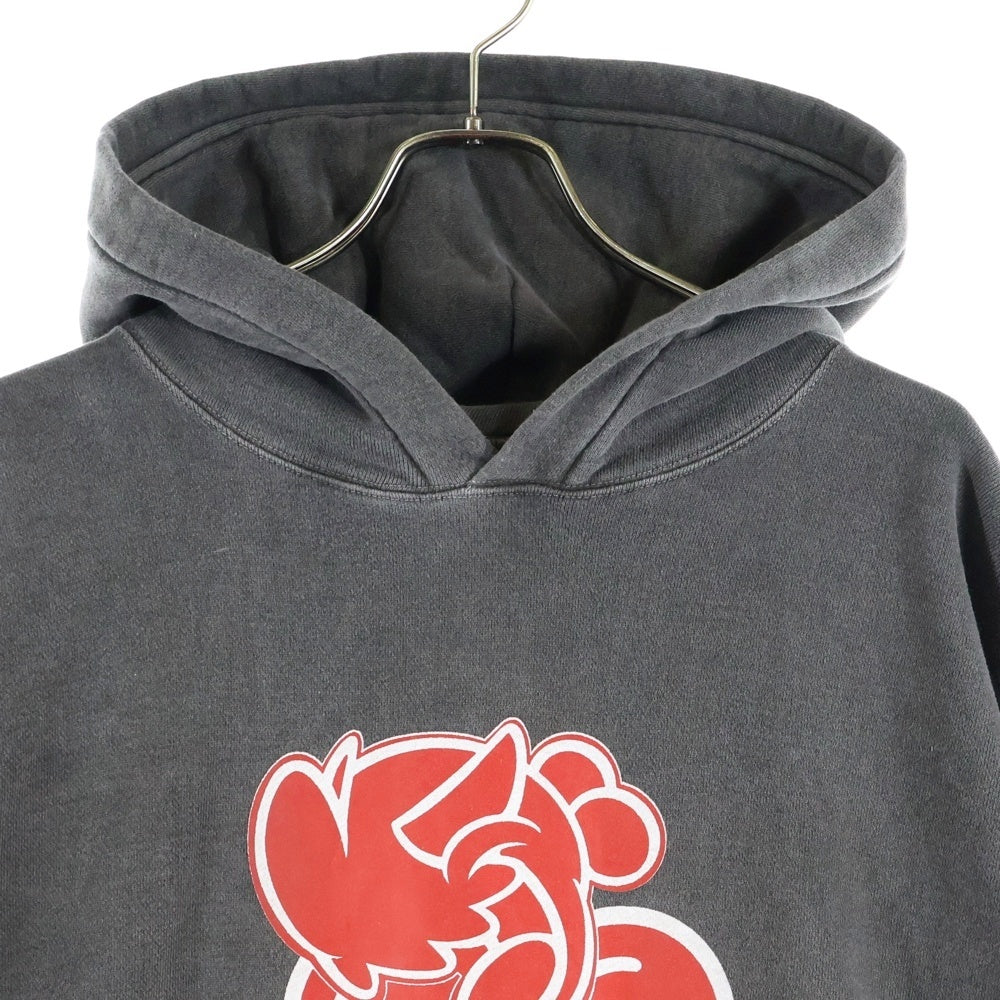 Emotionally Unavailable(エモーショナリー アンアヴェイラブル) × Coin Parking Delivery コインパーキングデリバリー フロントプリント フーディプルオーバーパーカー EU-YS1-0000-C03 ブラック