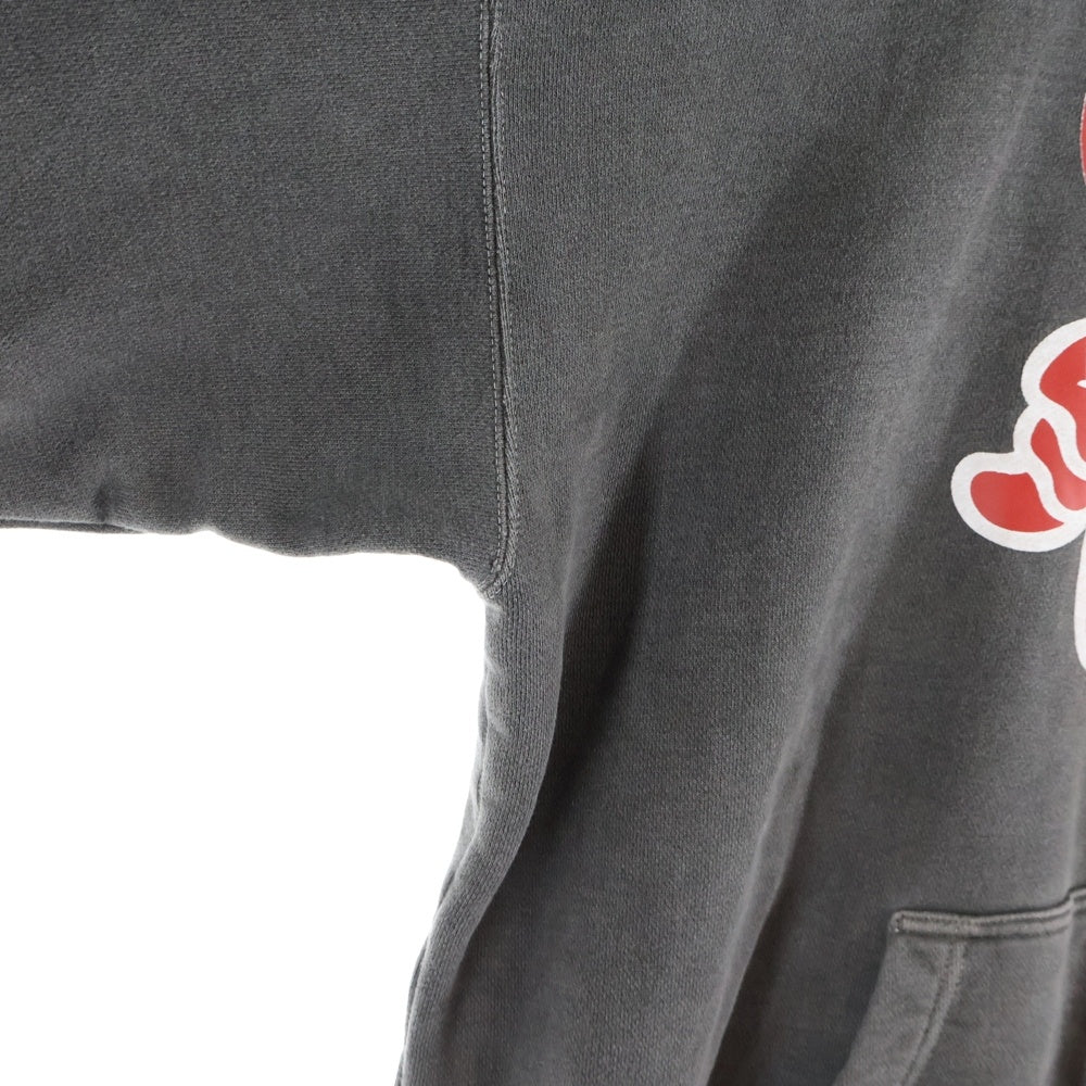 Emotionally Unavailable(エモーショナリー アンアヴェイラブル) × Coin Parking Delivery コインパーキングデリバリー フロントプリント フーディプルオーバーパーカー EU-YS1-0000-C03 ブラック