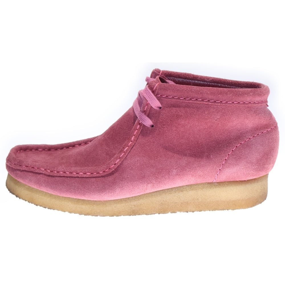 Clarks(クラークス) Wallabee boots スエードレザー ワラビーブーツ 261686674060 ピンク レディース