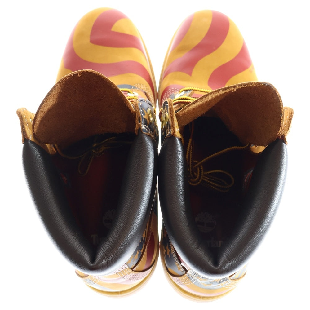 SUPREME(シュプリーム) 17AW× Timberland 6 Boot Stars & Stripes Wheat ティンバーランド 6 ブーツ スターズ&ストライプ ウィート ブラウン