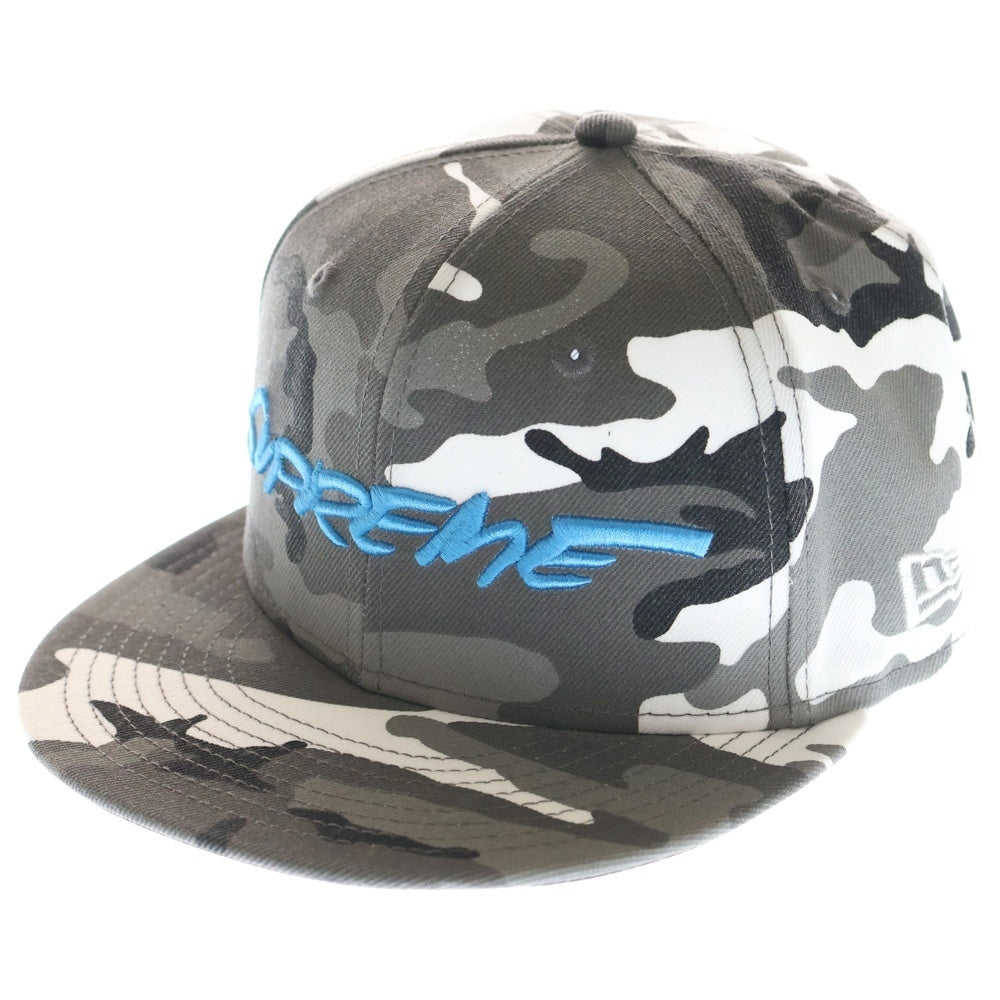 SUPREME(シュプリーム) ×NEW ERA 59FIFTY 24SS Futura Snow Camo Cap スノーカモ 6パネル ベースボールキャップ グレー