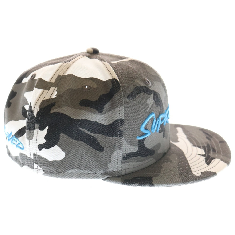 SUPREME(シュプリーム) ×NEW ERA 59FIFTY 24SS Futura Snow Camo Cap スノーカモ 6パネル ベースボールキャップ グレー