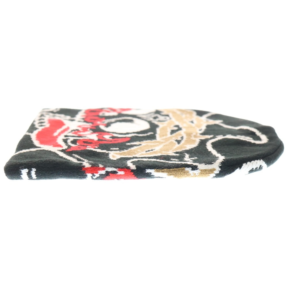 NO BRAND(ノーブランド) glo gang グローギャング Skull of Venom Beanie スカル オブ ヴェノム ビーニー ブラック