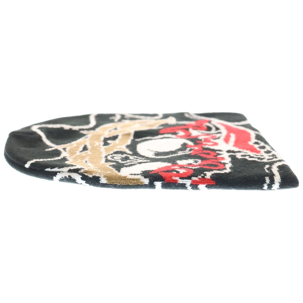 NO BRAND(ノーブランド) glo gang グローギャング Skull of Venom Beanie スカル オブ ヴェノム ビーニー ブラック