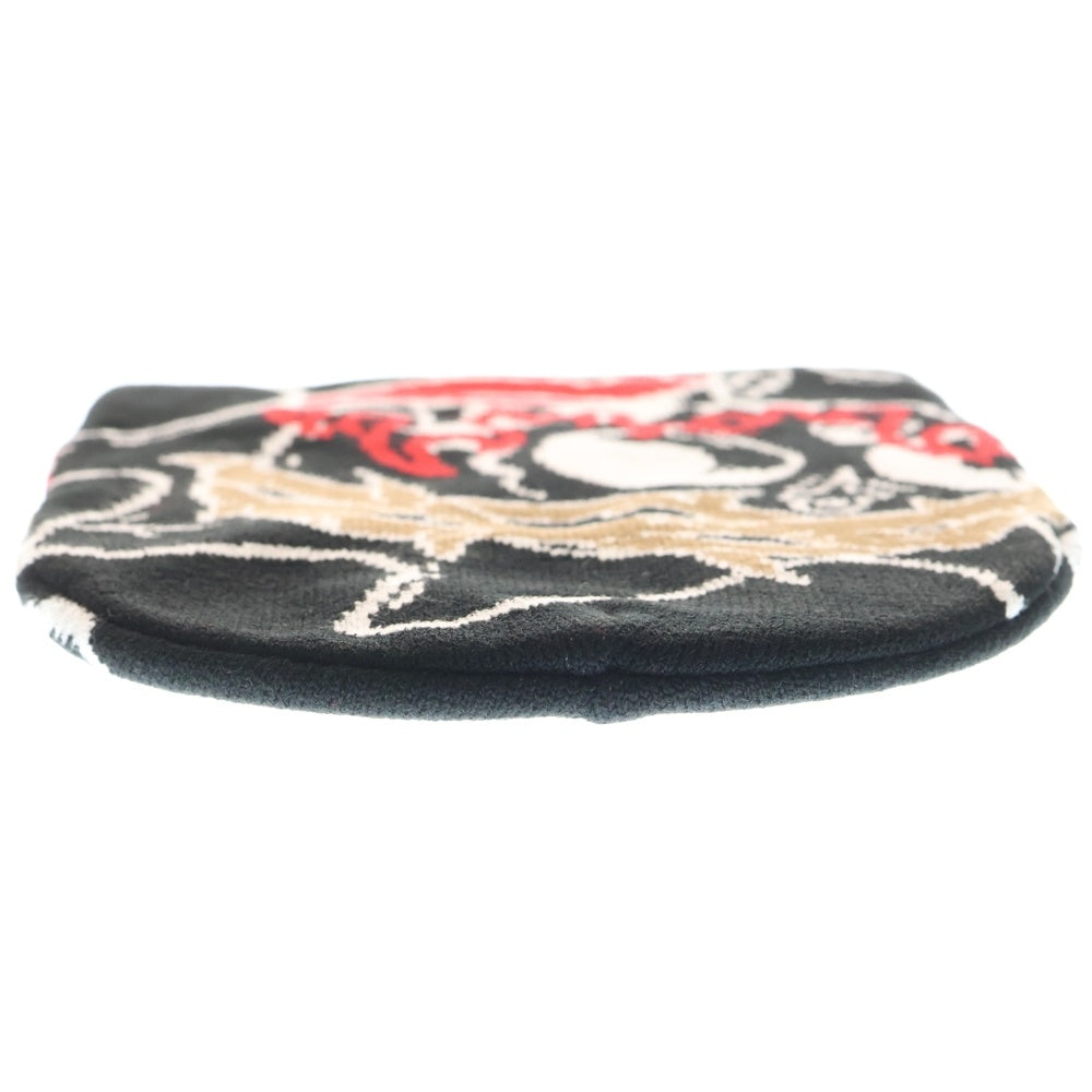 NO BRAND(ノーブランド) glo gang グローギャング Skull of Venom Beanie スカル オブ ヴェノム ビーニー ブラック