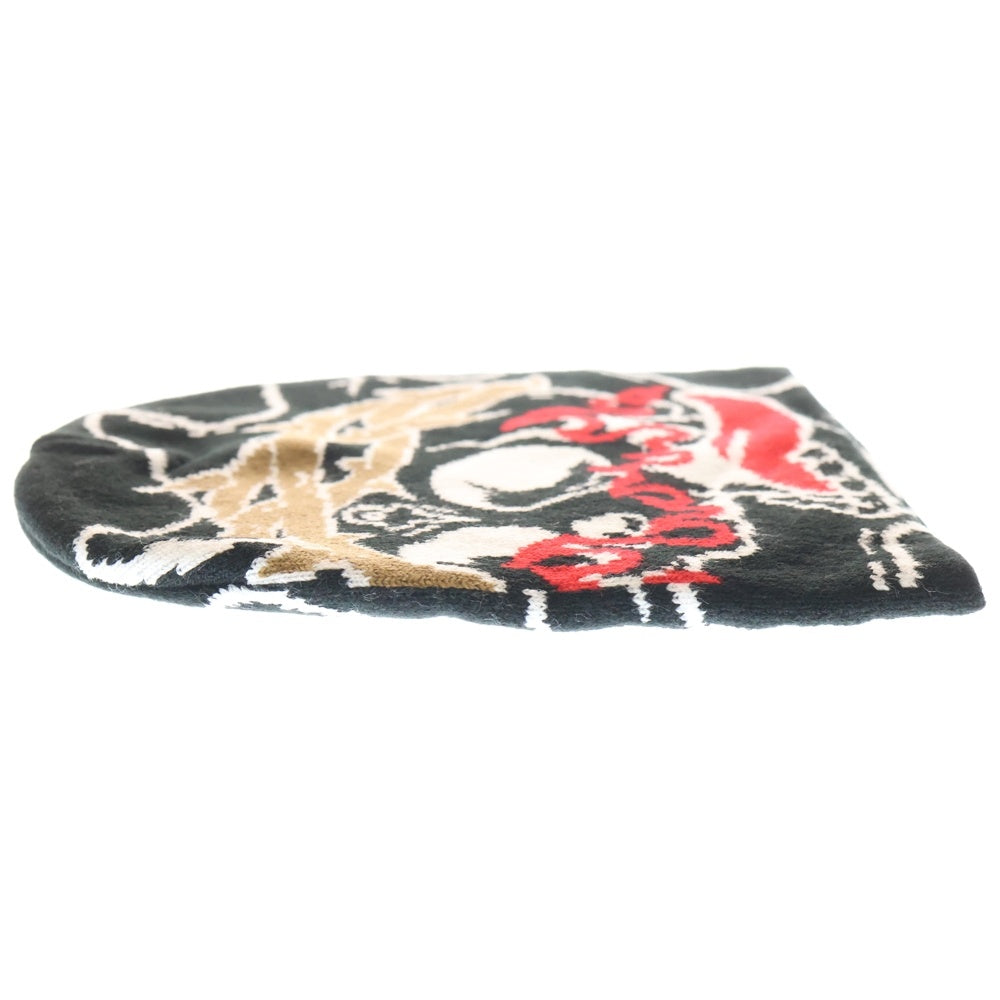 NO BRAND(ノーブランド) glo gang グローギャング Skull of Venom Beanie スカル オブ ヴェノム ビーニー ブラック
