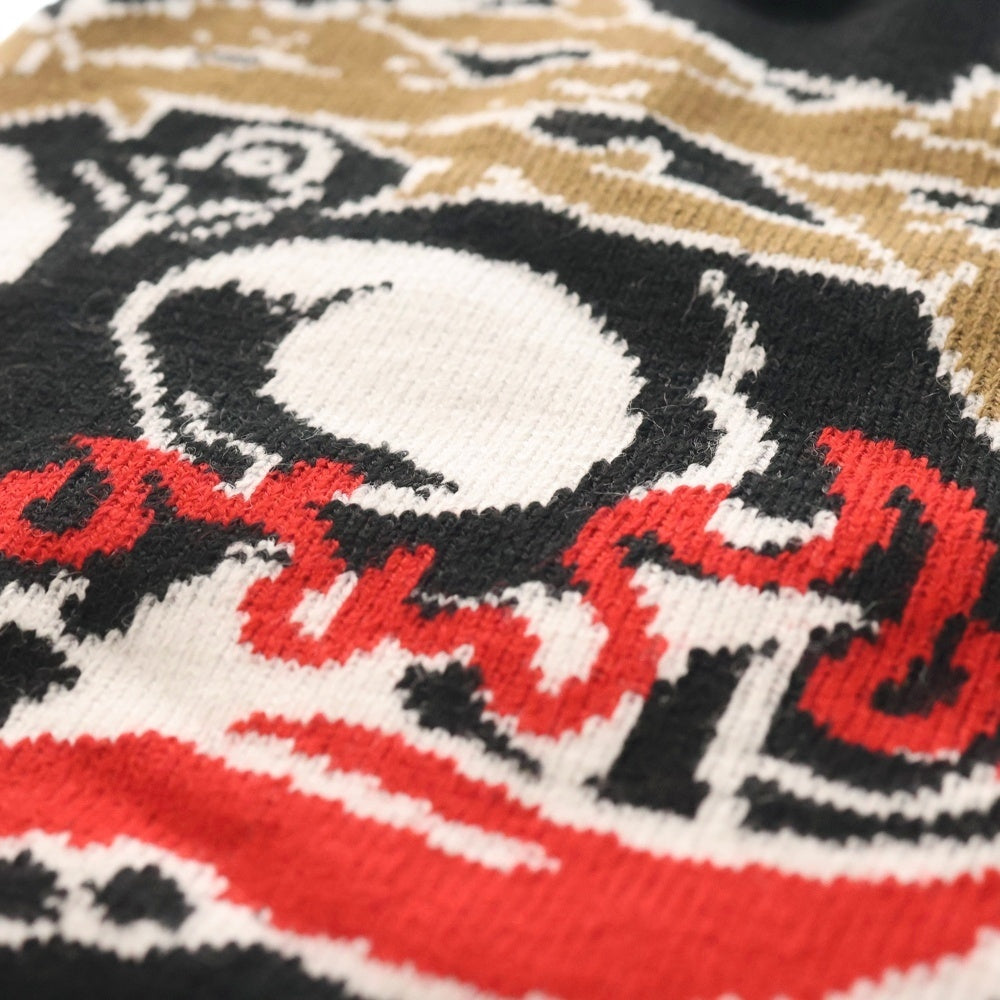 NO BRAND(ノーブランド) glo gang グローギャング Skull of Venom Beanie スカル オブ ヴェノム ビーニー ブラック