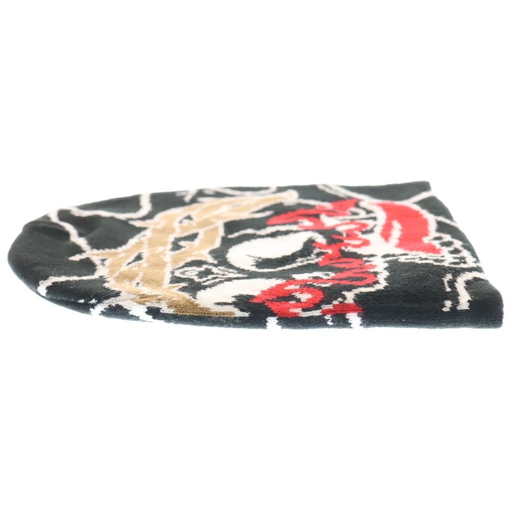 NO BRAND(ノーブランド) glo gang グローギャング Skull of Venom Beanie スカル オブ ヴェノム ビーニー ブラック