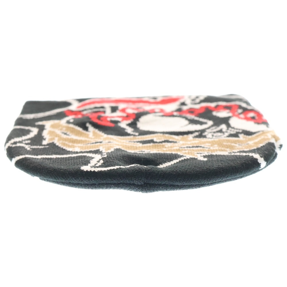 NO BRAND(ノーブランド) glo gang グローギャング Skull of Venom Beanie スカル オブ ヴェノム ビーニー ブラック