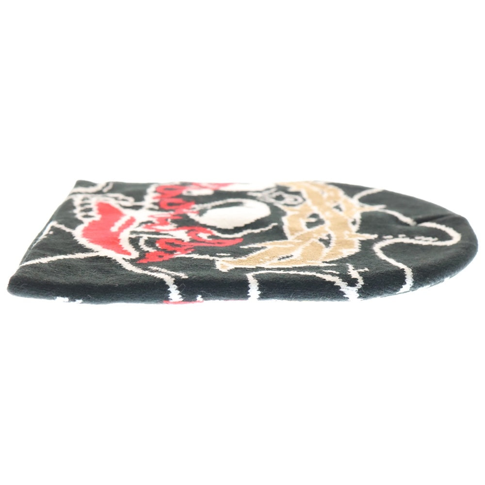 NO BRAND(ノーブランド) glo gang グローギャング Skull of Venom Beanie スカル オブ ヴェノム ビーニー ブラック