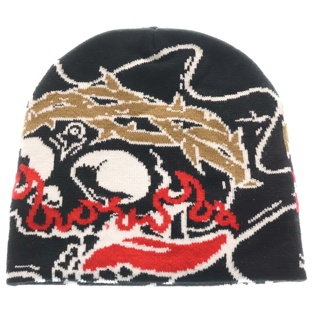 NO BRAND(ノーブランド) glo gang グローギャング Skull of Venom Beanie スカル オブ ヴェノム ビーニー ブラック