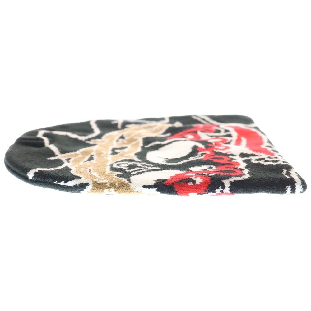 NO BRAND(ノーブランド) glo gang グローギャング Skull of Venom Beanie スカル オブ ヴェノム ビーニー ブラック