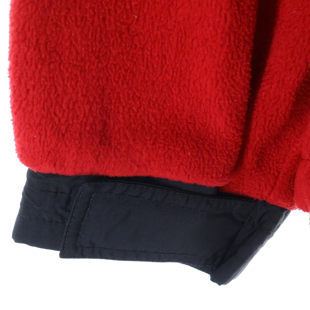 TOMMY HILFIGER(トミーヒルフィガー) 00s アノラック ナイロン切替 プルオーバー フリースジャケット レッド