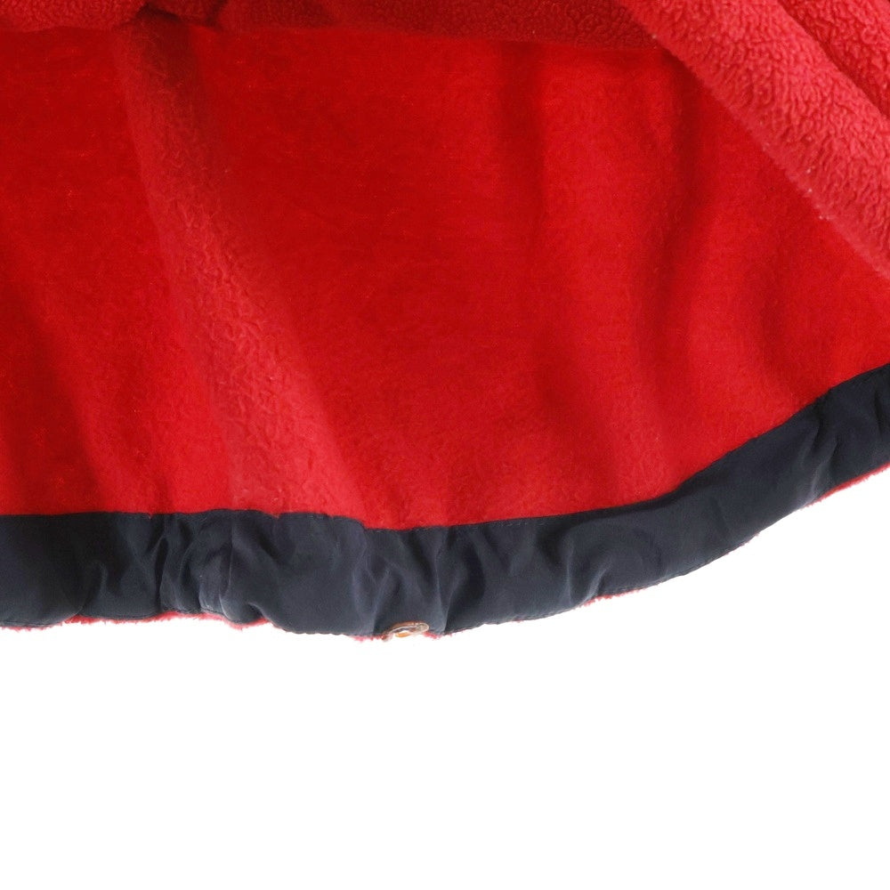 TOMMY HILFIGER(トミーヒルフィガー) 00s アノラック ナイロン切替 プルオーバー フリースジャケット レッド