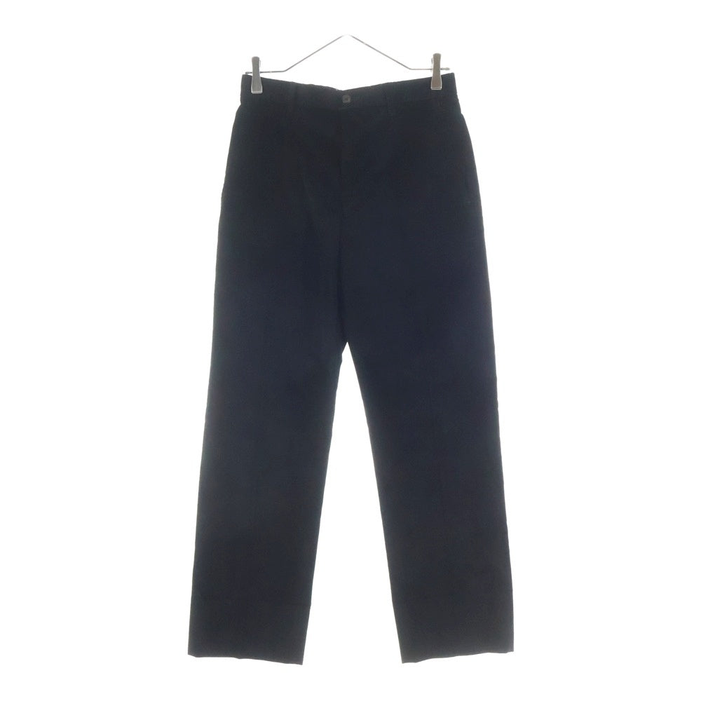 Salvatore Ferragamo(サルヴァトーレ フェラガモ) 00s オールド センタープレス 細畝 コーデュロイパンツ ブラック