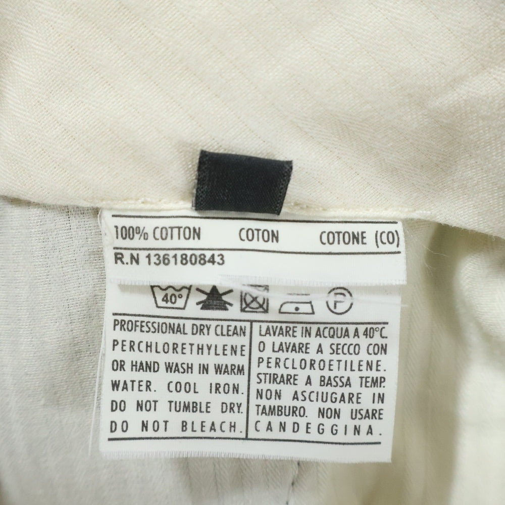 Salvatore Ferragamo(サルヴァトーレ フェラガモ) 00s オールド センタープレス 細畝 コーデュロイパンツ ブラック