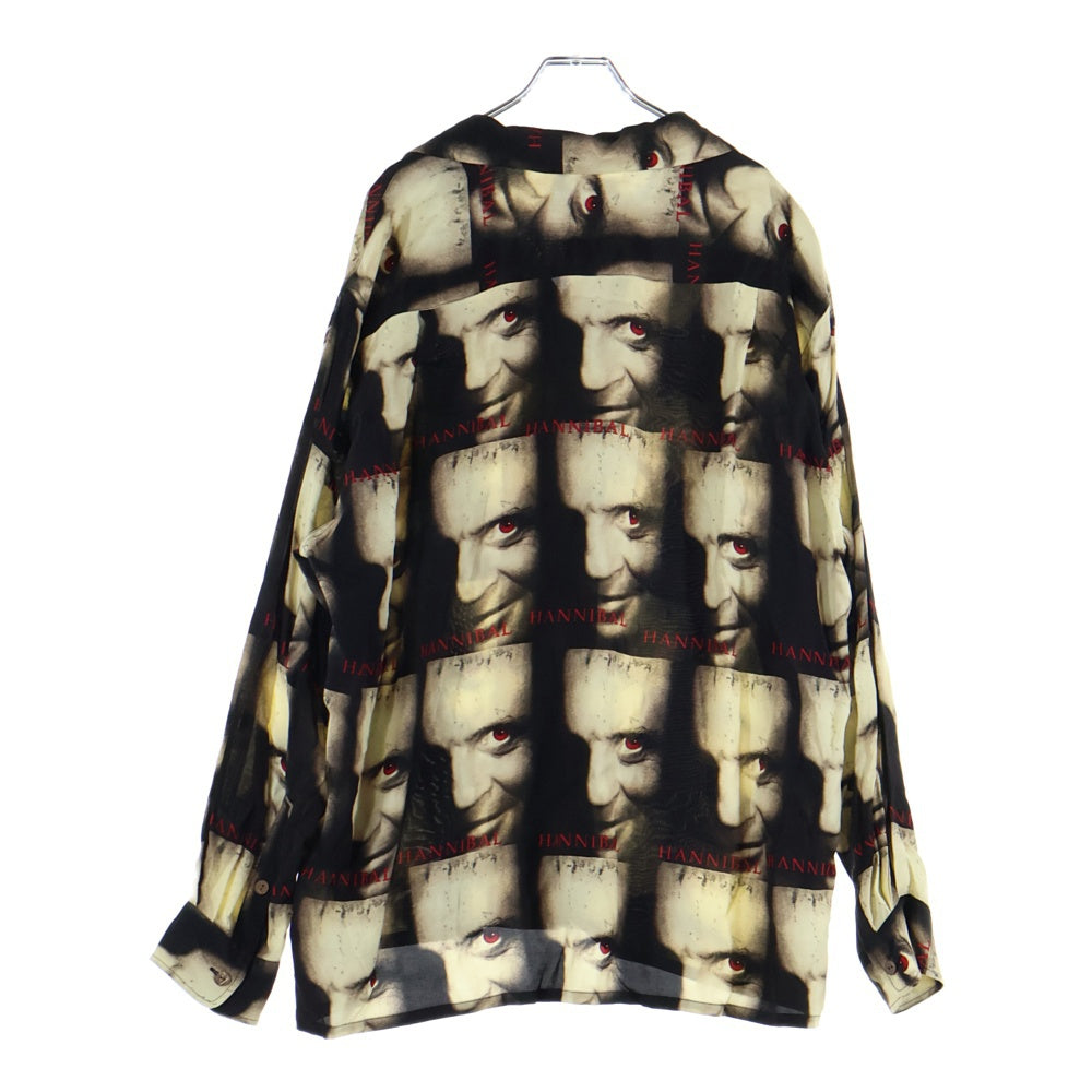 WACKO MARIA(ワコマリア) × HANNIBAL L/S HAWAIIAN SHIRT × ハンニバル ハワイアン ロングスリーブシャツ ブラウン HANNIBAL-WM-HI01