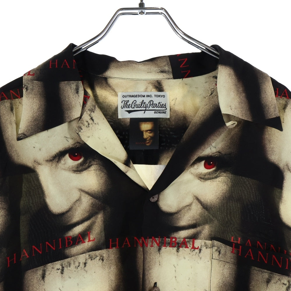 WACKO MARIA(ワコマリア) × HANNIBAL L/S HAWAIIAN SHIRT × ハンニバル ハワイアン ロングスリーブシャツ ブラウン HANNIBAL-WM-HI01