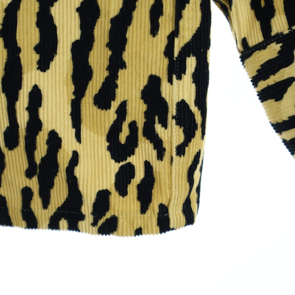WACKO MARIA(ワコマリア) LEOPARD OPEN COLLAR SHIRT レオパード コーデュロイ カラーシャツ イエロー
