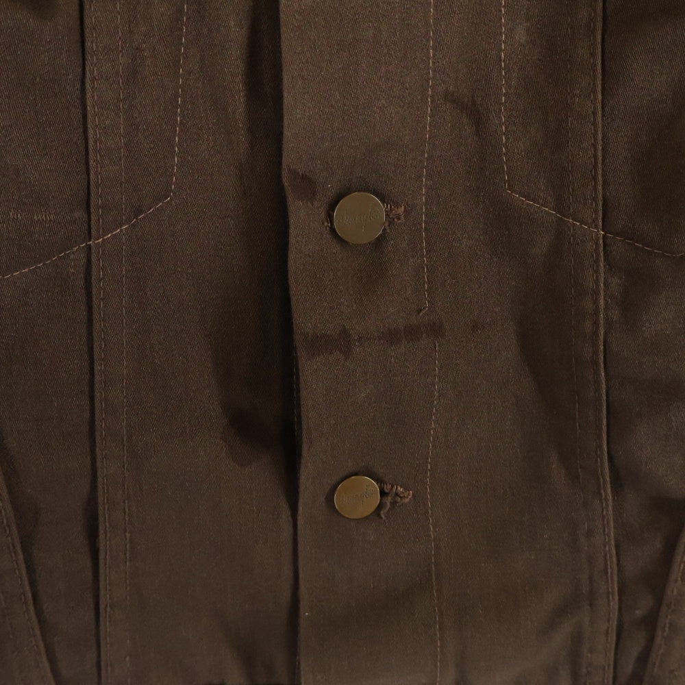 Wrangler(ラングラー) 70s 黒タグ コットンツイル トラッカージャケット ブラウン