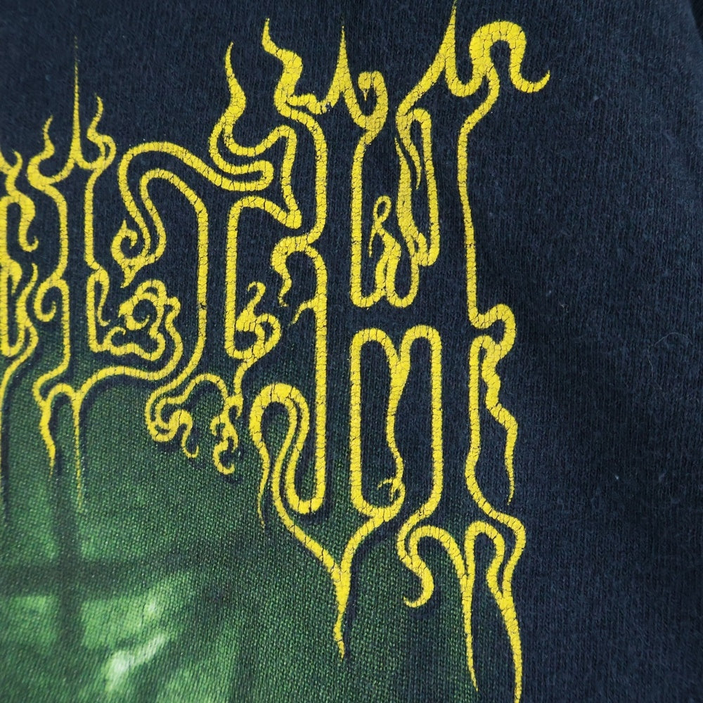 VINTAGE(ヴィンテージ) 00s CRADLE OF FIFTH THORNOGRAPHY METAL TEE クレイドルオブフィフス ソーノグラフィ メタルプリント 両面プリント半袖Tシャツカットソー ブラック