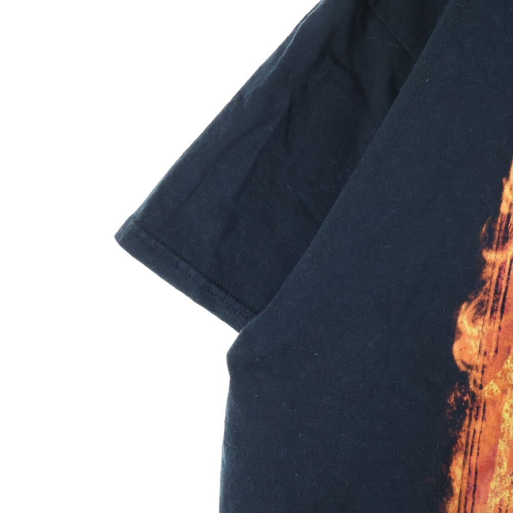 NO BRAND(ノーブランド) SLAYER スレイヤー 両面プリント クルーネック半袖Tシャツ ブラック