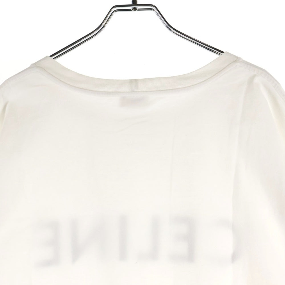 CELINE(セリーヌ) 22AW ルーズフィットロゴプリント半袖Tシャツ カットソー 2X681671Q ホワイト