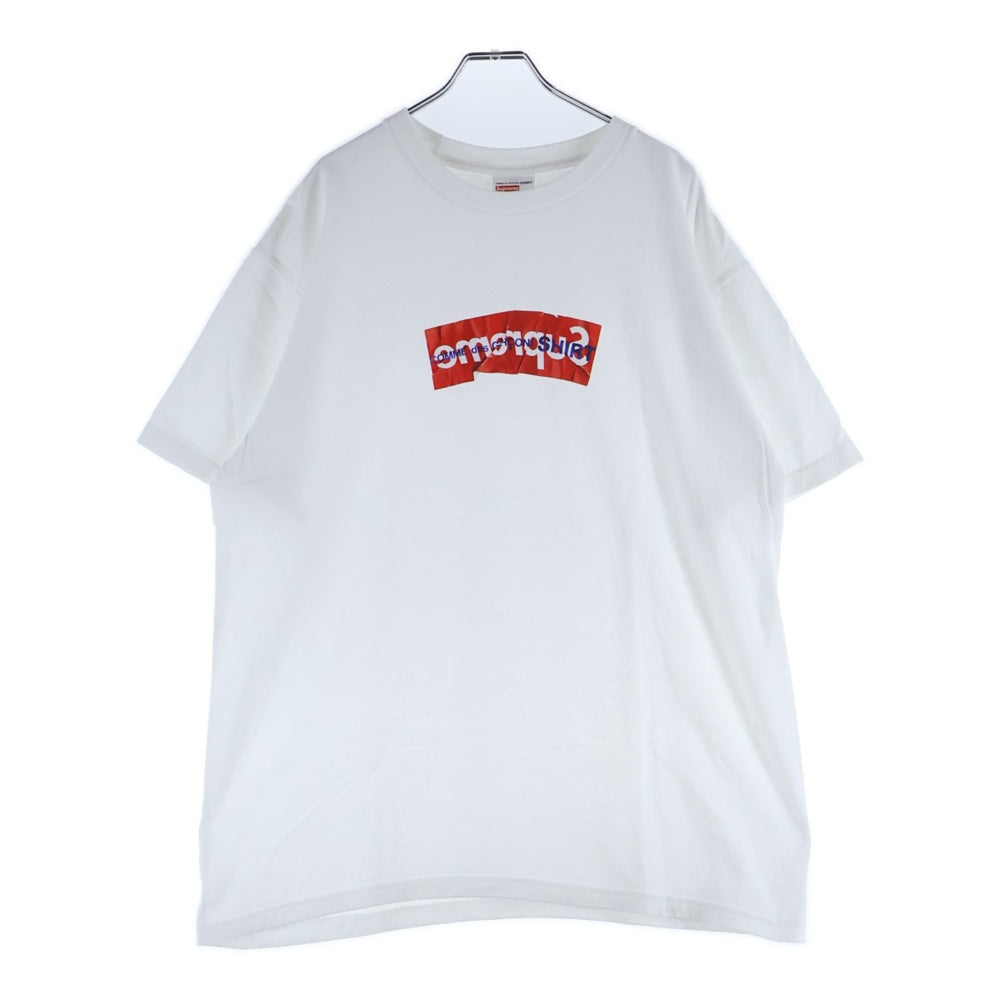 SUPREME(シュプリーム) 17SS Comme des Garcons SHIRT Box Logo Tee コムデギャルソンシャツ ボックスロゴ 半袖Tシャツ ホワイト
