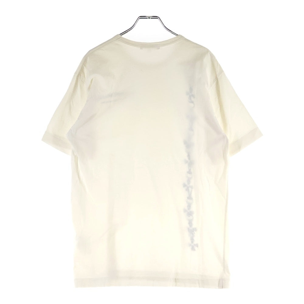 CHROME HEARTS(クロムハーツ) ×COMME des GARCONS コムデギャルソン スクロールラベル カットアウトCHプラスプリント 半袖Tシャツ カットソー ホワイト OT-T026