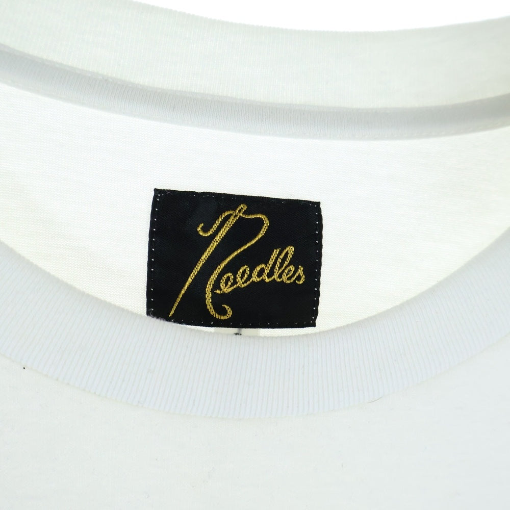 Needles(ニードルス) S/S Crew Neck Tee Poly Jersey Poly Jersey パピヨン ポケット クルーネックTシャツ ホワイト