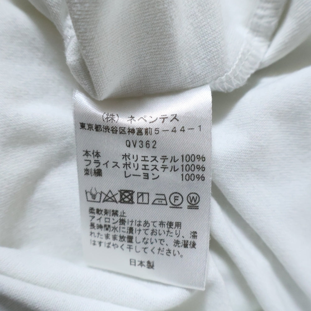 Needles(ニードルス) S/S Crew Neck Tee Poly Jersey Poly Jersey パピヨン ポケット クルーネックTシャツ ホワイト