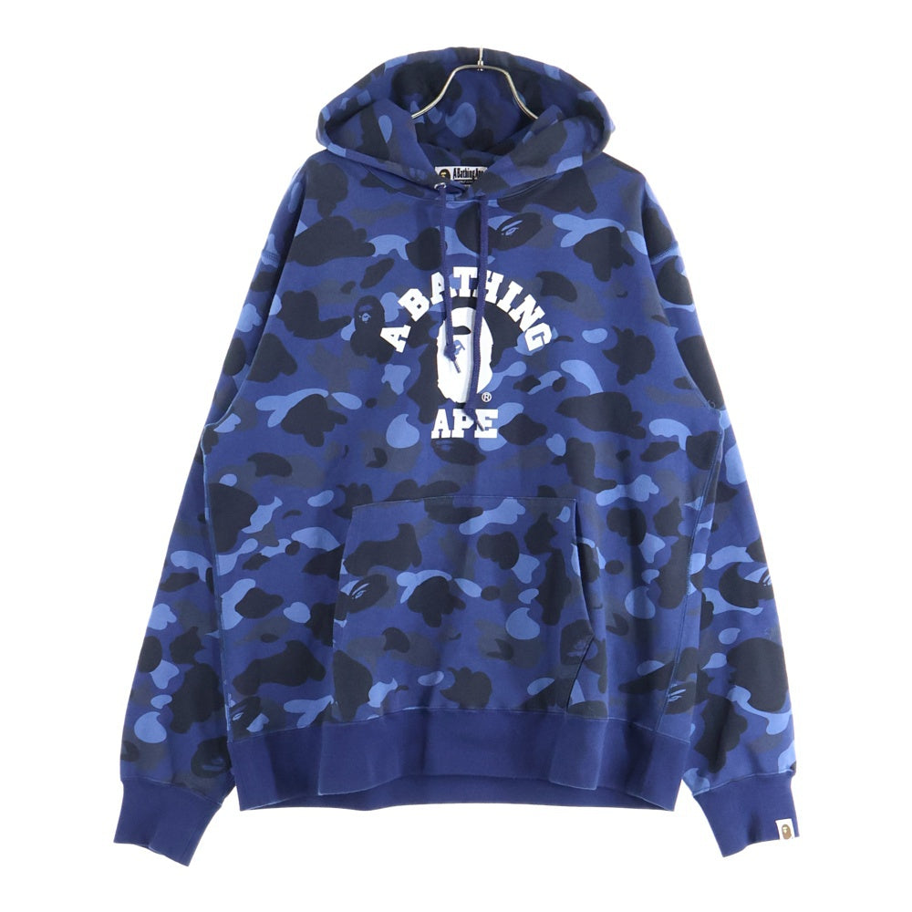 A BATHING APE(アベイシングエイプ) COLOR CAMO COLLEGE PULLOVER HOODIE カラー カモ カレッジ プルオーバー フーディー スウェットパーカー 001PPK201006M パープル
